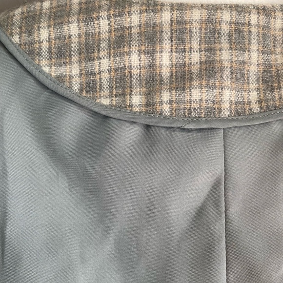 Custom Tailored Handmade Plaid Double Breasted Wool Blazer - M - Picture 13 of 16